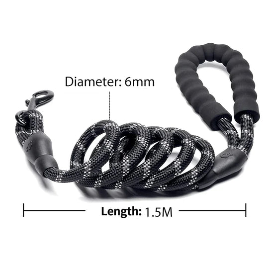Strong Reflective Dog Leash – Durable Walking & Training Lead