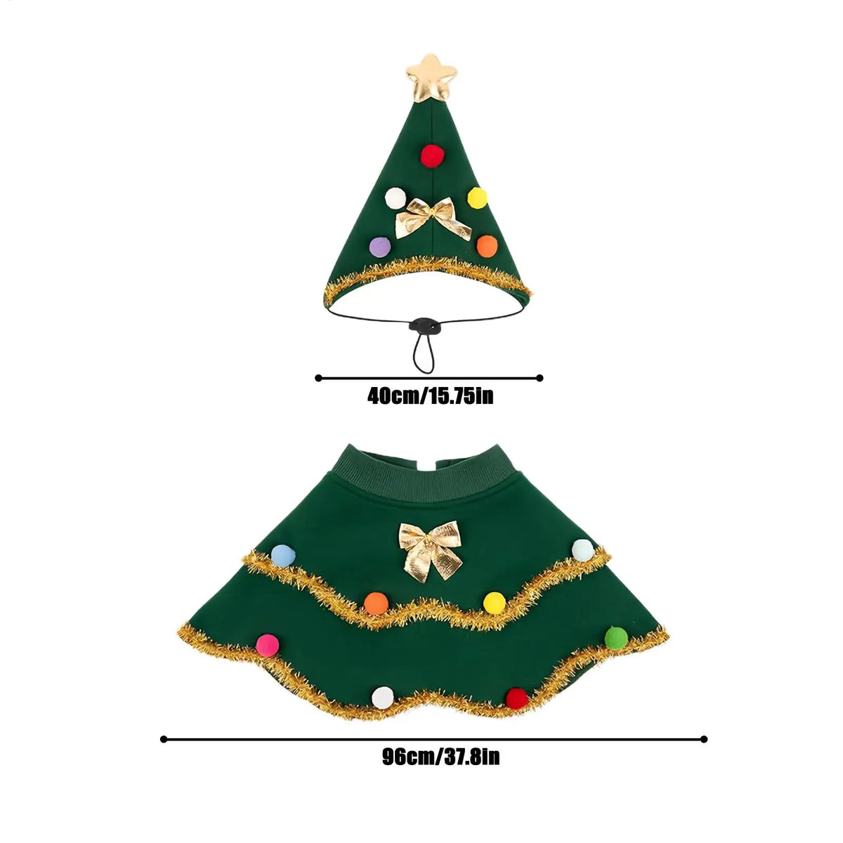 Funny Christmas Tree Pet Costume β Festive Holiday Outfit for Dogs & Cats