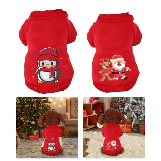 Christmas Pet Hoodie โ Cozy Holiday Outfit for Dogs & Cats