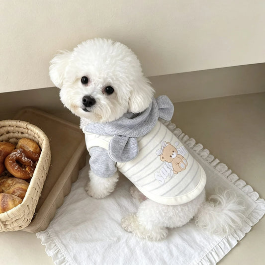 Cartoon Cotton Pet Hoodie – Cute Autumn & Winter Shirt for Dogs & Cats