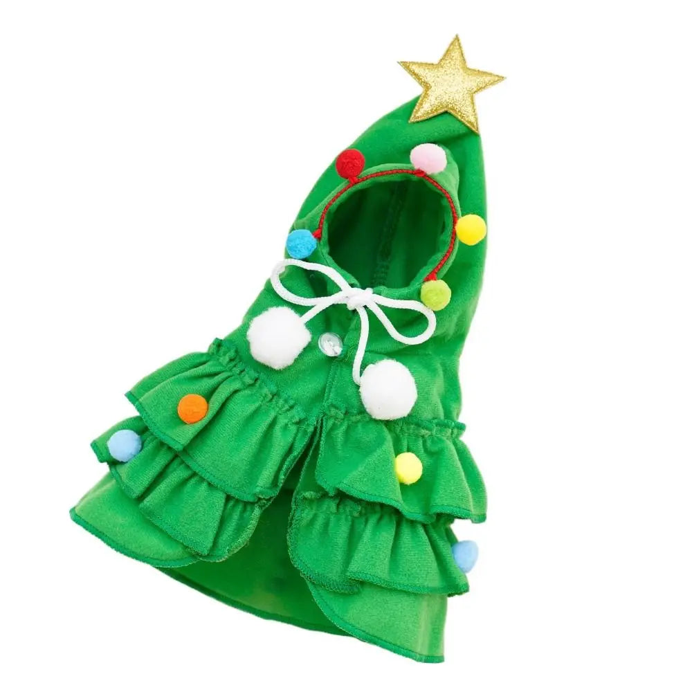 Colorful Christmas Tree Pet Cloak β Festive Santa Cape for Dogs & Cats
