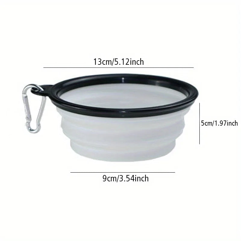 Portable Collapsible Dog Bowl – Travel Food & Water Bowl