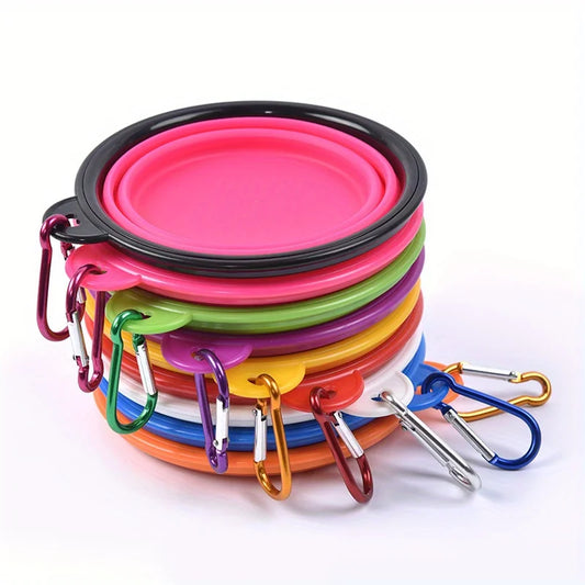 Portable Collapsible Dog Bowl – Travel Food & Water Bowl