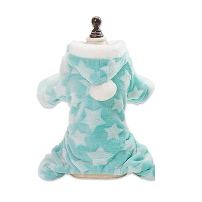 Soft Fleece Pet Pajamas – Warm Jumpsuit for Dogs & Cats