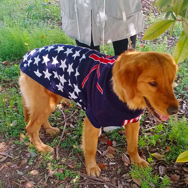 Christmas Elk Knit Pet Sweater – Cozy Holiday Pullover