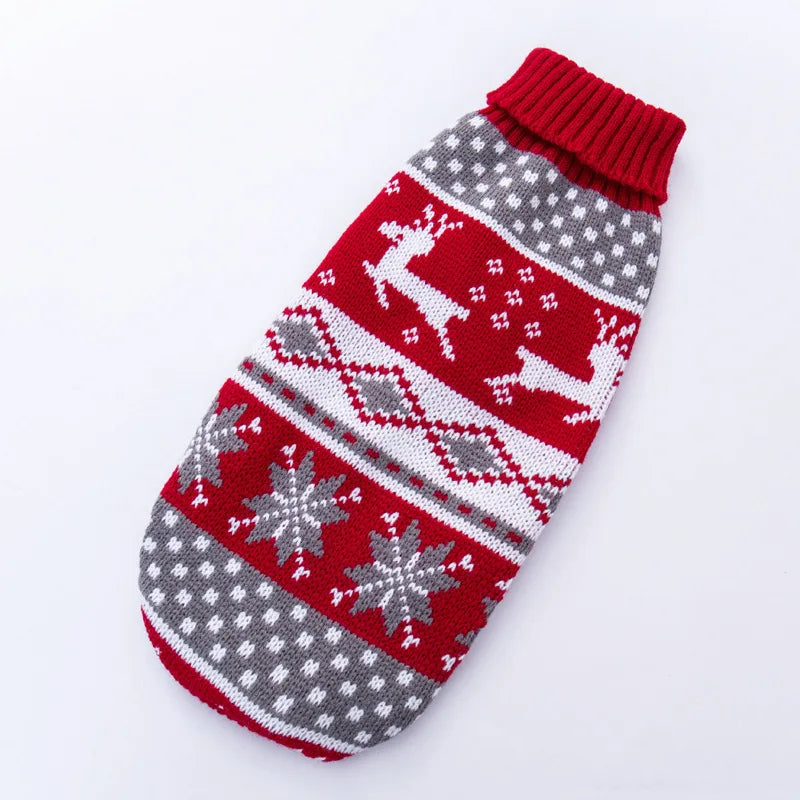 Christmas Elk Knit Pet Sweater – Cozy Holiday Pullover