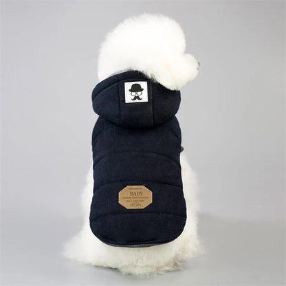 Thick Cotton Pet Winter Jacket – Warm Hoodie Coat for Dogs & Cats