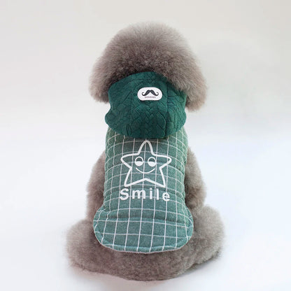 Thick Cotton Pet Winter Jacket – Warm Hoodie Coat for Dogs & Cats
