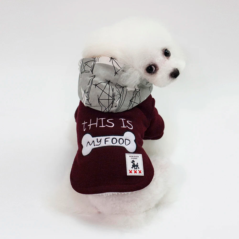 Thick Cotton Pet Winter Jacket – Warm Hoodie Coat for Dogs & Cats