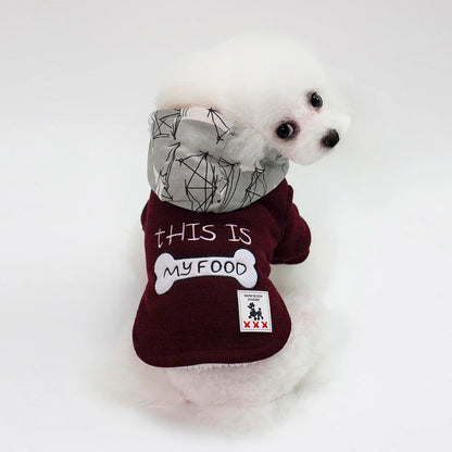 Thick Cotton Pet Winter Jacket – Warm Hoodie Coat for Dogs & Cats