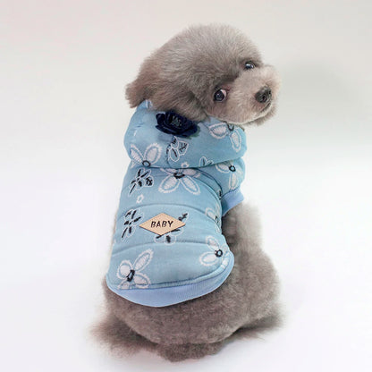 Thick Cotton Pet Winter Jacket – Warm Hoodie Coat for Dogs & Cats