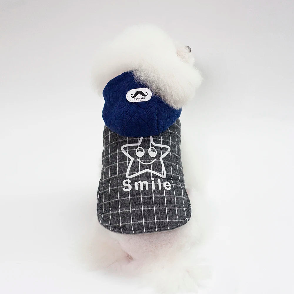 Thick Cotton Pet Winter Jacket – Warm Hoodie Coat for Dogs & Cats