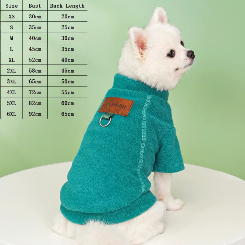 Warm Pet Winter Vest with D-Ring – Fashion Jacket for Dogs & Cats