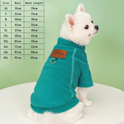 Warm Pet Winter Vest with D-Ring – Cozy Jacket for Dogs & Cats