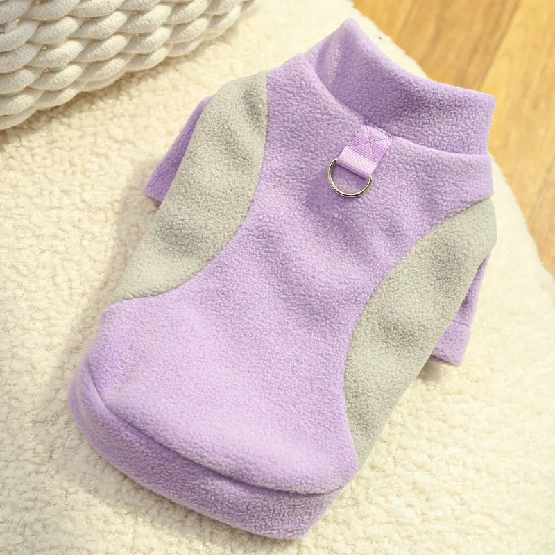 Warm Pet Winter Vest with D-Ring – Cozy Jacket for Dogs & Cats