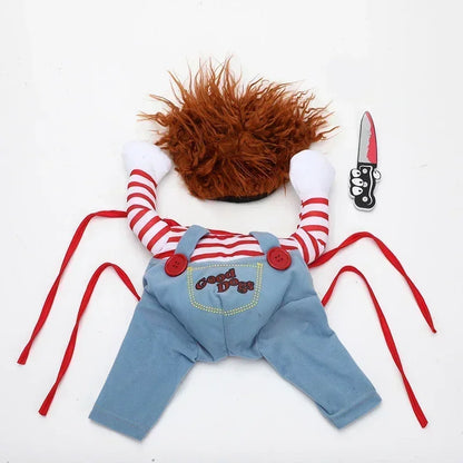 Funny Halloween Dog Costume – Adjustable Pet Cosplay Outfit