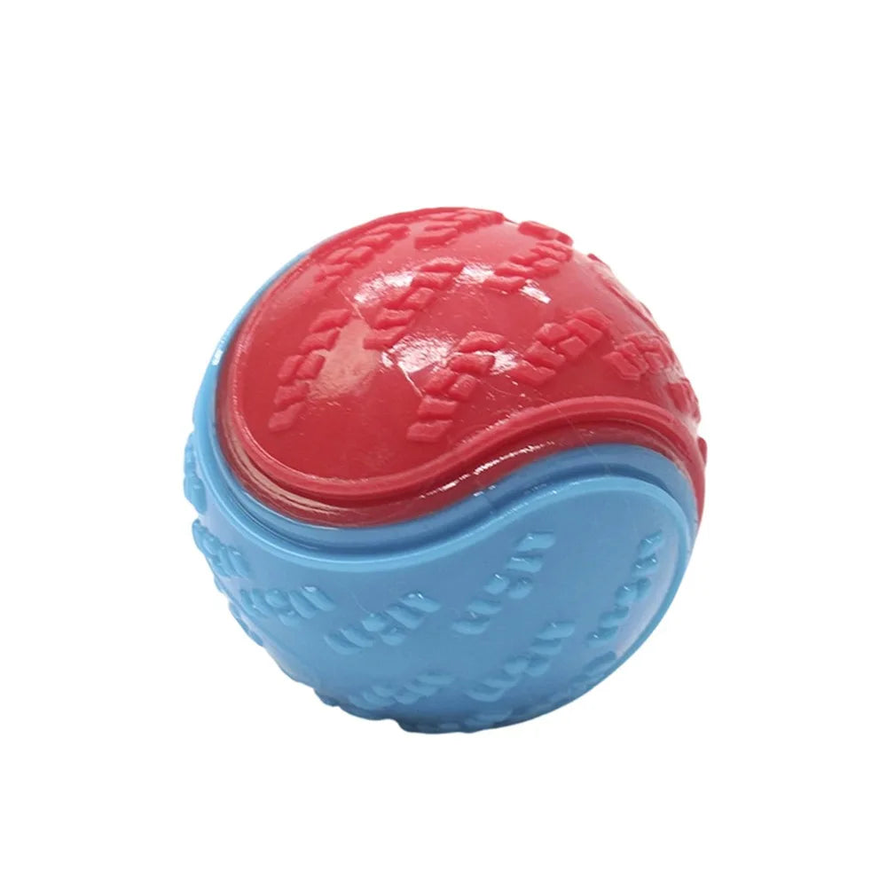 Interactive Squeaky Dog Ball – Dental Chew & Play Toy