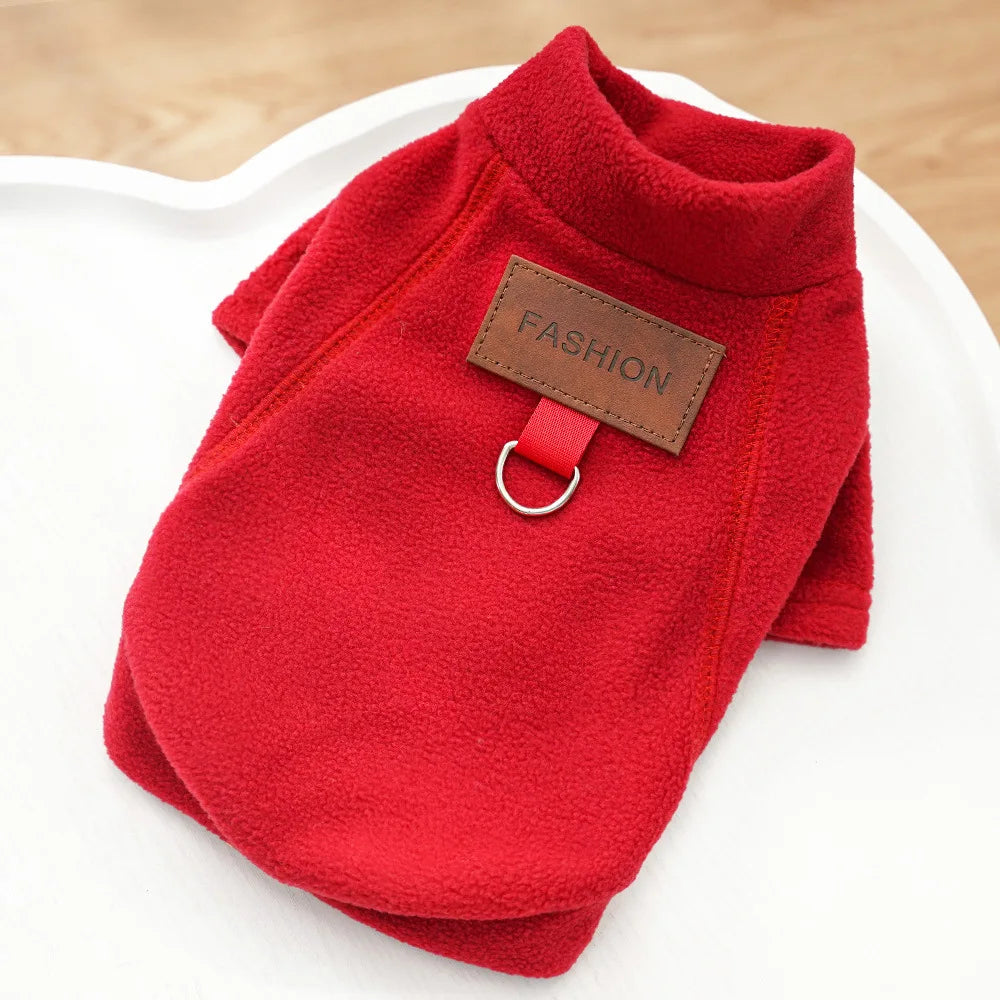 Warm Pet Winter Vest with D-Ring – Cozy Jacket for Dogs & Cats