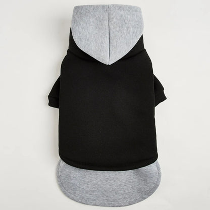 Two-Piece Style Pet Hoodie – Warm Hooded Sweatshirt for Dogs & Cats