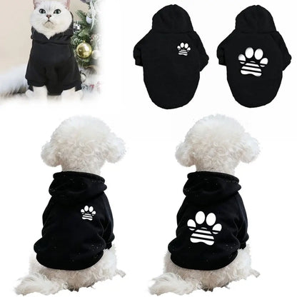 Windproof Pet Hoodie – Soft Breathable Sweatshirt for Small Dogs & Cats