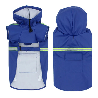 Waterproof Reflective Pet Rain Jacket – Adjustable High-Visibility Raincoat for Dogs & Cats