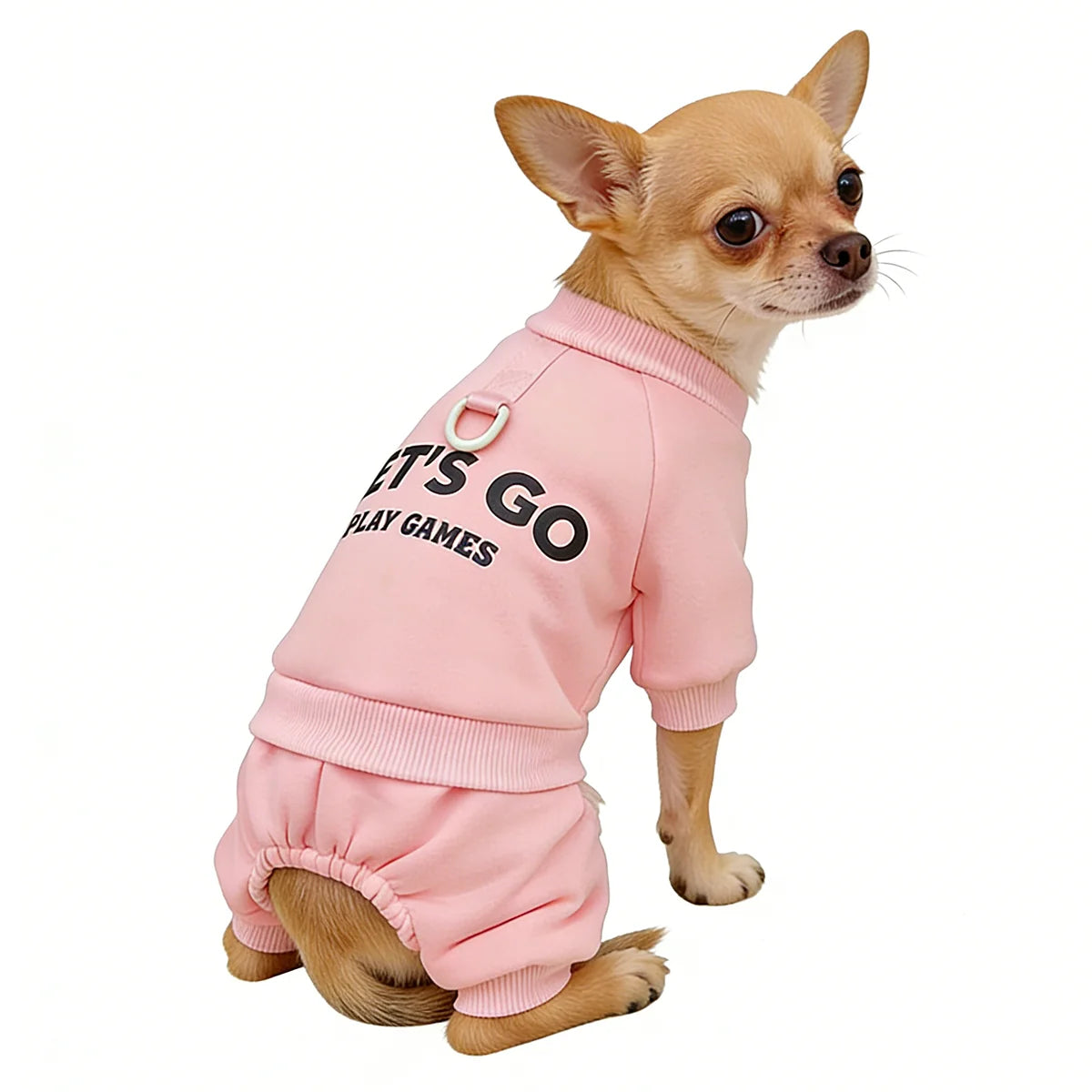 Warm Fleece Pet Jumpsuit – Thickened Winter Hoodie for Dogs & Cats