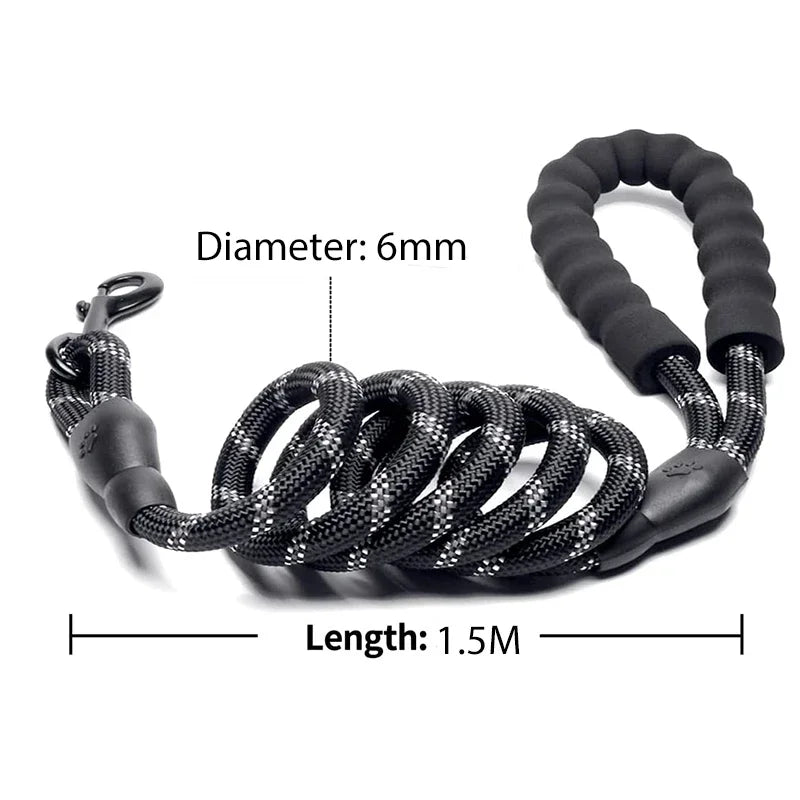 Strong Reflective Dog Leash – Durable Walking & Training Lead