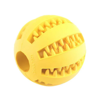 Interactive Treat-Dispensing Dog Ball – Chew & Dental Toy