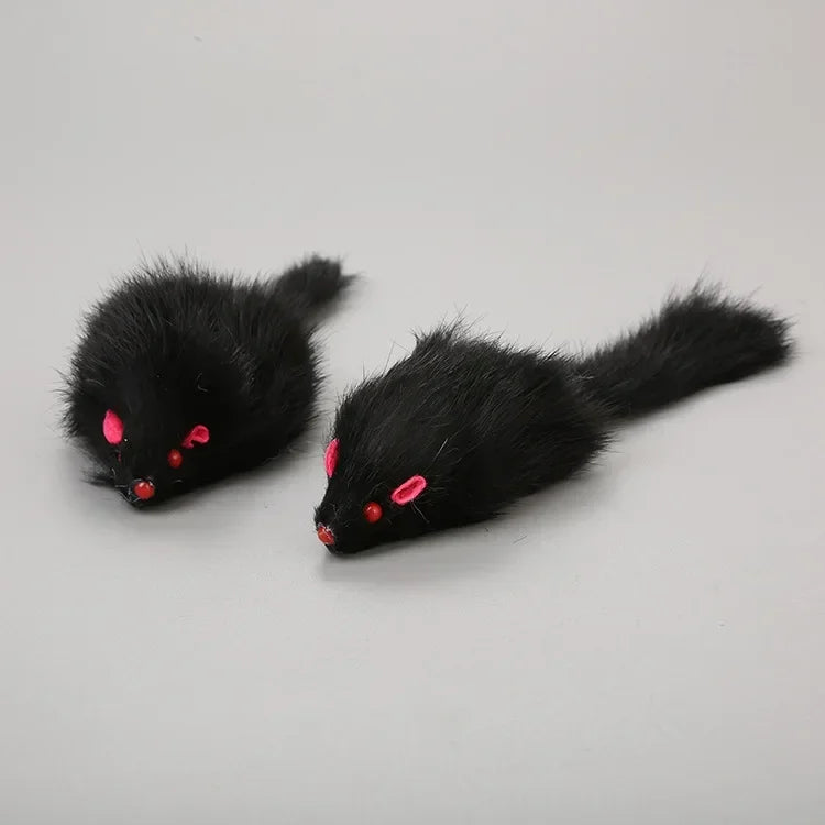 Realistic Mouse Cat Toy – Soft Plush Hunting & Chase Toy