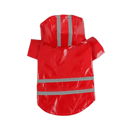 Waterproof Hooded Pet Raincoat – Reflective Outdoor Rain Jacket for Dogs & Cats
