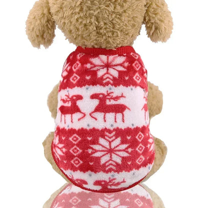 Christmas Reindeer Pet Hoodie – Warm Winter Costume