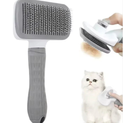 Self-Cleaning Pet Grooming Brush – Hair Removal & Dematting Comb