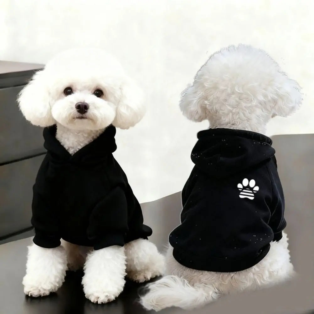 Windproof Pet Hoodie – Soft Breathable Sweatshirt for Small Dogs & Cats