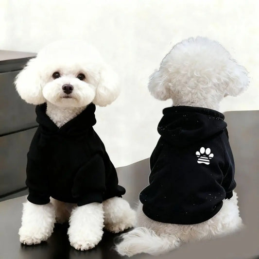 Windproof Pet Hoodie – Soft Breathable Sweatshirt for Small Dogs & Cats