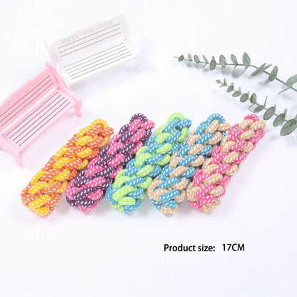 Interactive Cotton Rope Dog Ball – Dental Chew & Tug Toy