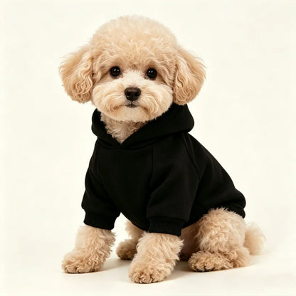 Ghost Print Halloween Pet Hoodie – Warm Fall & Winter Sweatshirt for Dogs & Cats