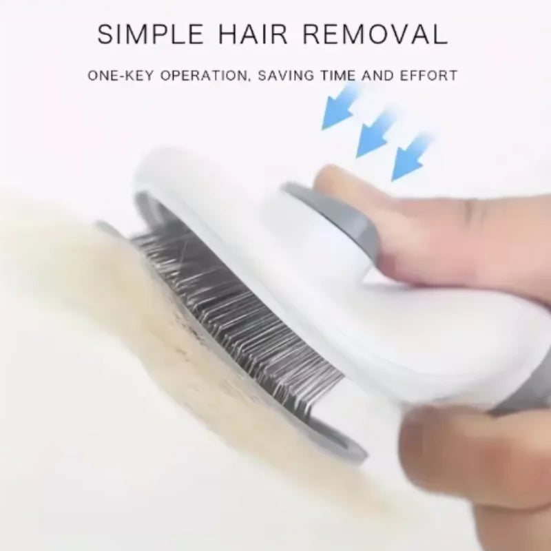 Self-Cleaning Pet Grooming Brush – Hair Removal & Dematting Comb