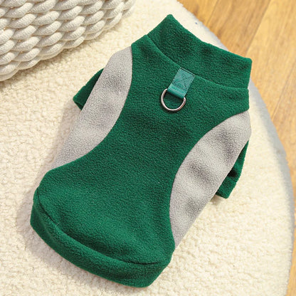 Warm Pet Winter Vest with D-Ring – Cozy Jacket for Dogs & Cats