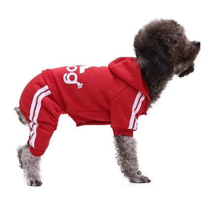 Cotton Pet Hooded Jumpsuit – Cozy Sweatshirt for Dogs & Cats