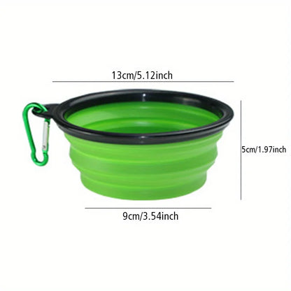 Portable Collapsible Dog Bowl – Travel Food & Water Bowl