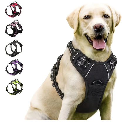No-Pull Reflective Dog Harness – Adjustable Comfort Fit