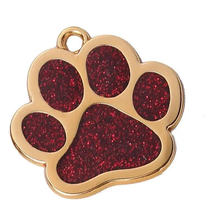 Bling Glitter Pet Collar Charm – Colorful Metal Pendant