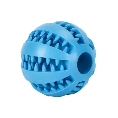 Natural Rubber Treat Ball – Tough Dental Chew Dog Toy