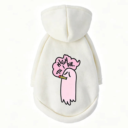 Ghost Print Halloween Pet Hoodie – Warm Fall & Winter Sweatshirt for Dogs & Cats
