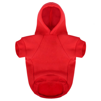 Cozy Printed Dog Hoodie with Leash Hole – Warm Cold-Weather Sweatshirt