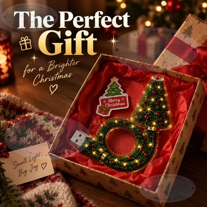 Christmas Projector Tree Light – USB Holiday Night Lamp with 6+ Festive Patterns