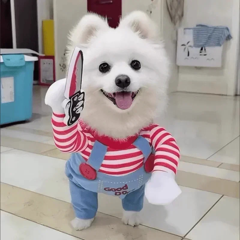 Funny Halloween Dog Costume – Adjustable Pet Cosplay Outfit