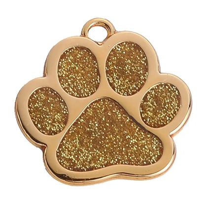 Bling Glitter Pet Collar Charm – Colorful Metal Pendant