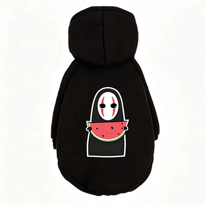 Ghost Print Halloween Pet Hoodie – Warm Fall & Winter Sweatshirt for Dogs & Cats