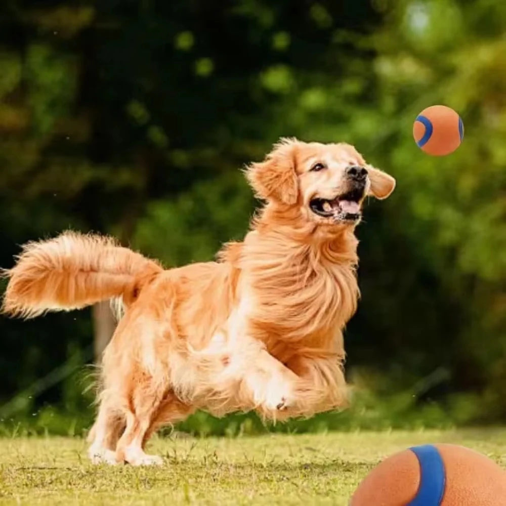 Tough Elastic Dog Fetch Ball – Durable Chew & Bounce Toy
